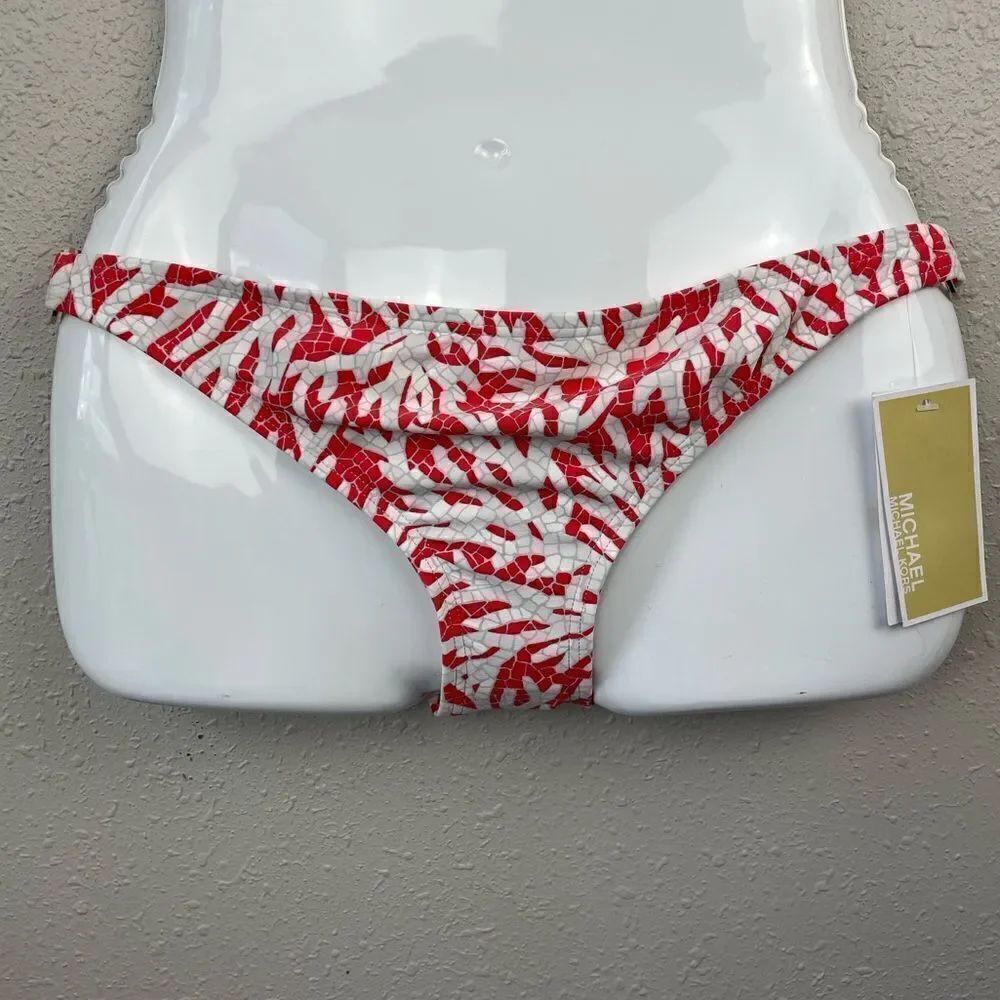 NWT MICHAEL Michael Kors Sea Coral Bikini Bottoms Size S or M